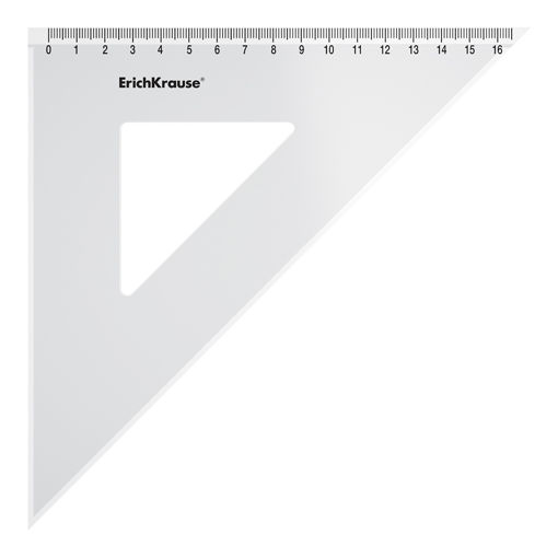 Picture of SET SQUARE 45 DEGREES 16CM TRANSPARENT